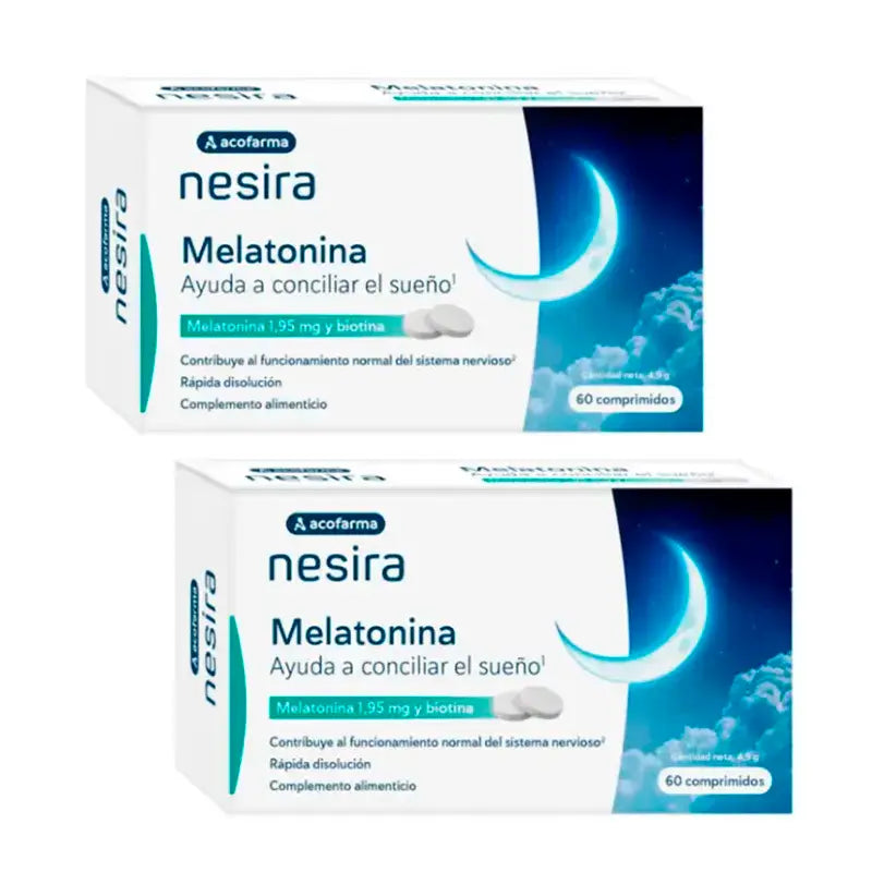Acofar Acofarvital Melatonin 1,95 mg, Packung 2 x 60 Tabletten