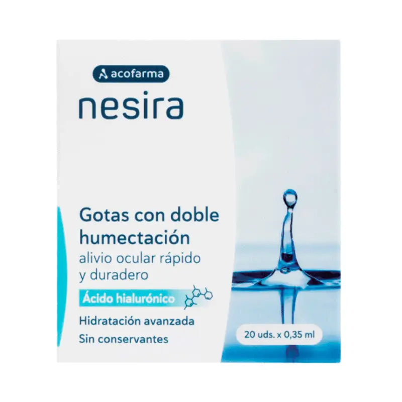 Acofar Nesira Double Moisturising Drops Ah 20 Single Doses