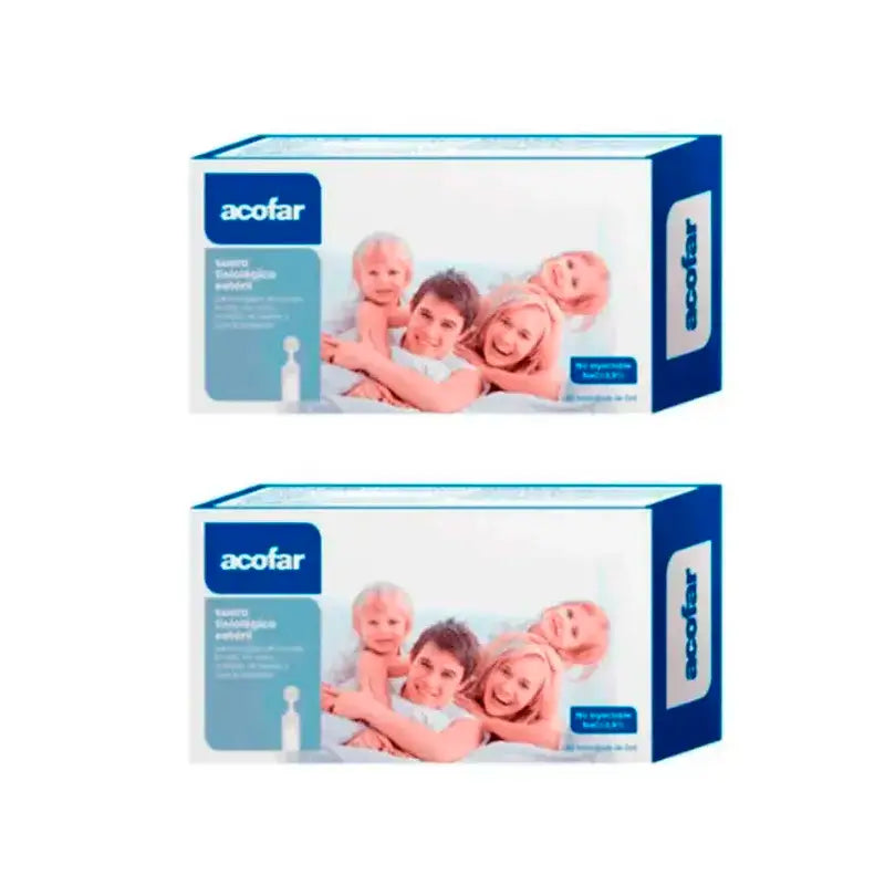 Acofar Physiologisches Serum für die Nase und das Auge, 2er-Pack (30 Einzeldosen à 5 ml)