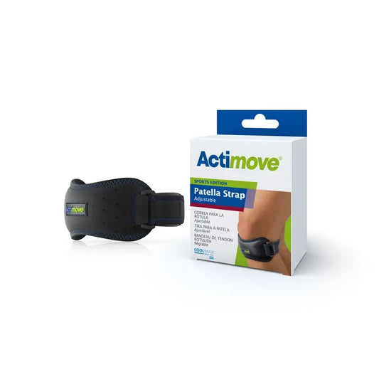 Actimove Verstellbarer Patellariemen, Schwarz, Universalgröße