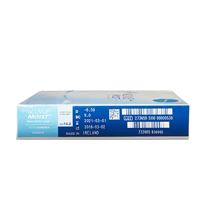 Acuvue 1 Day Moist Daily Spherical Linsen, 90 Stück