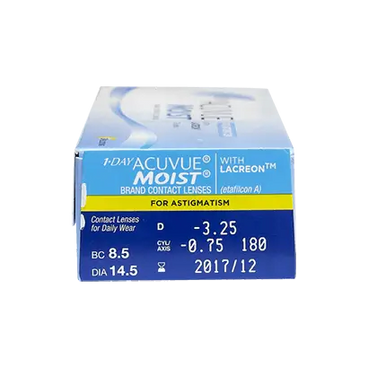 Acuvue 1 Day Moist Daily Toric Linsen, 30 Stück