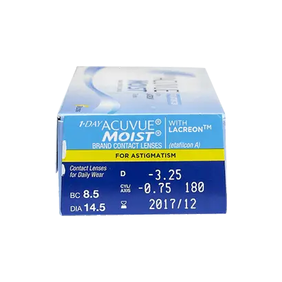 Acuvue 1 Day Moist Daily Toric Linsen, 30 Stück
