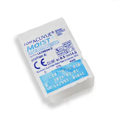 Acuvue 1 Day Moist Daily Toric Linsen, 90 Stück