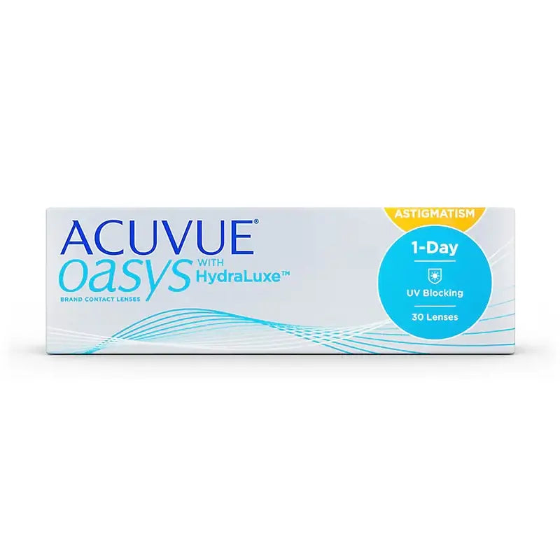 Acuvue Oasys 1 Day With Hydraluxe Daily Toric Linsen, 30 Stück