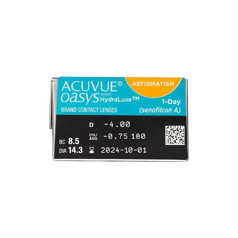 Acuvue Oasys 1 Day With Hydraluxe Daily Toric Linsen, 30 Stück