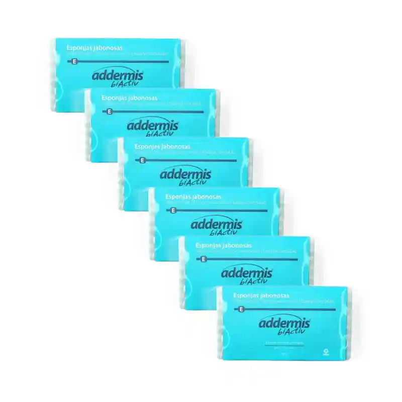 Addermis Biactiv Täglicher Reinigungsschwamm , 6X20 Einheiten