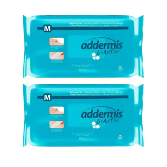 Addermis Biactiv Seifige Körperwäsche Pflege Mitt , 2X40 Einheiten
