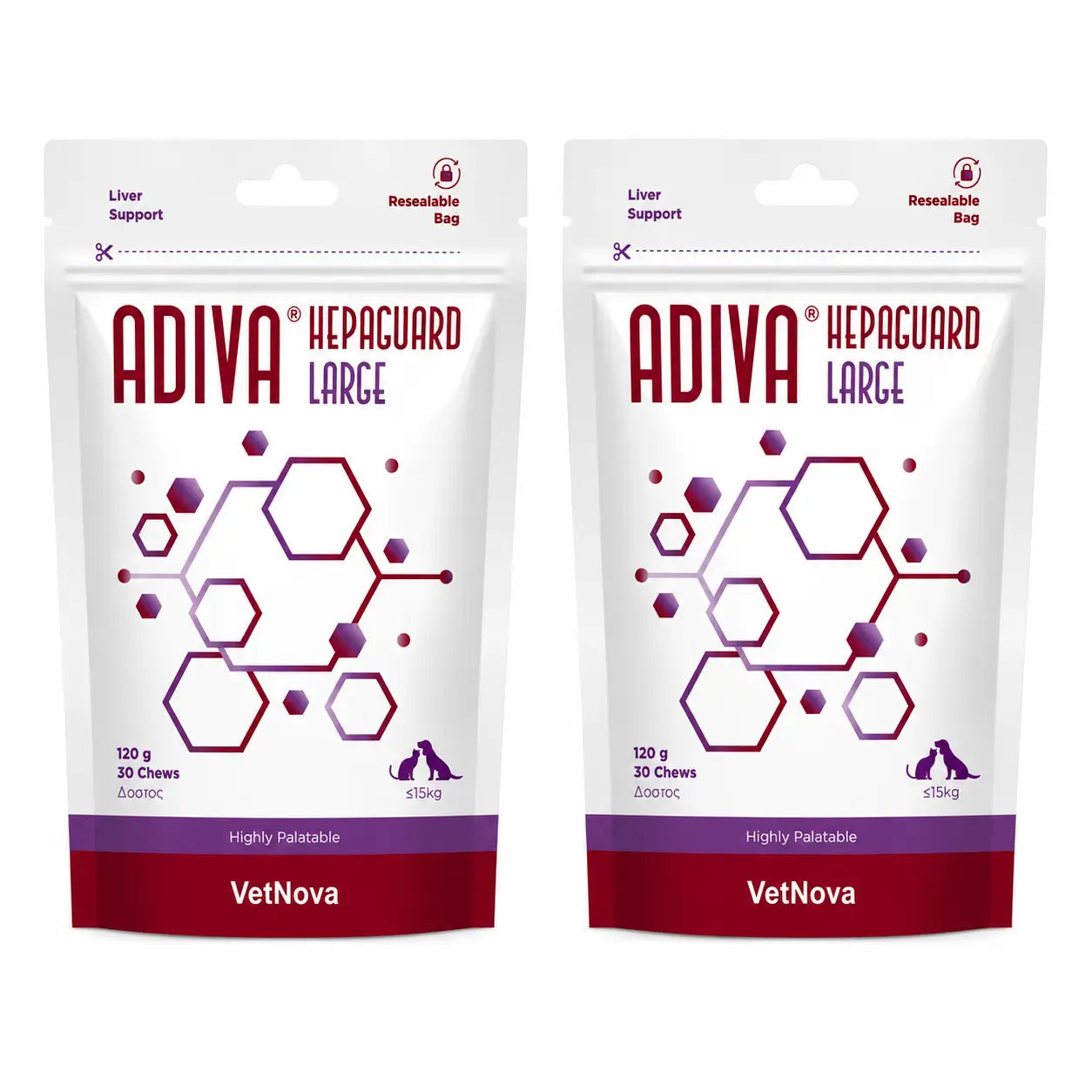 Adiva Adiva Hepaguard Large, 30 Kaugummis, Packung 2