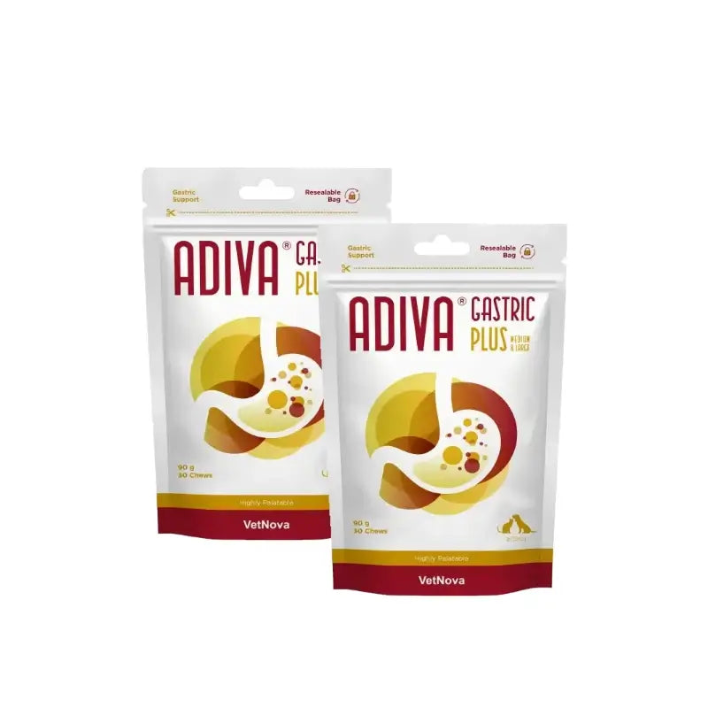 Adiva Gastric Plus Medium & Large 30 Kautabletten 90 g, 2er-Pack