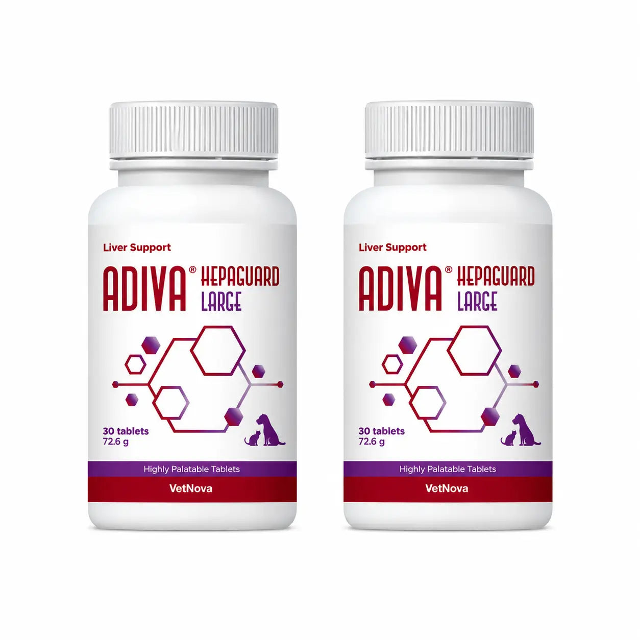 Adiva Vetnova Adiva Hepaguard Large, 30 Tabletten, Packung 2
