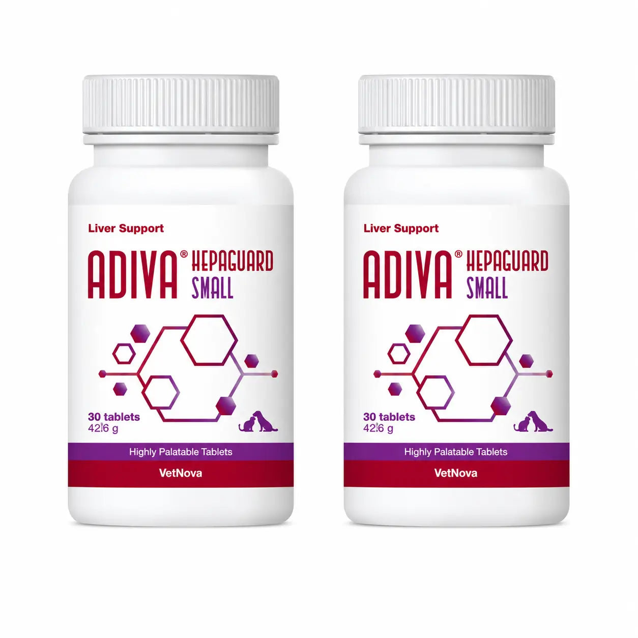 Adiva Vetnova Adiva Hepaguard Small, 30 Tabletten, Packung 2