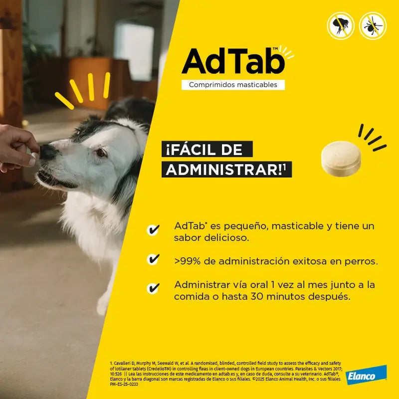 Adtab 112Mg Kautabletten Hunde 2,5-5,5Kg, 6 Tabletten