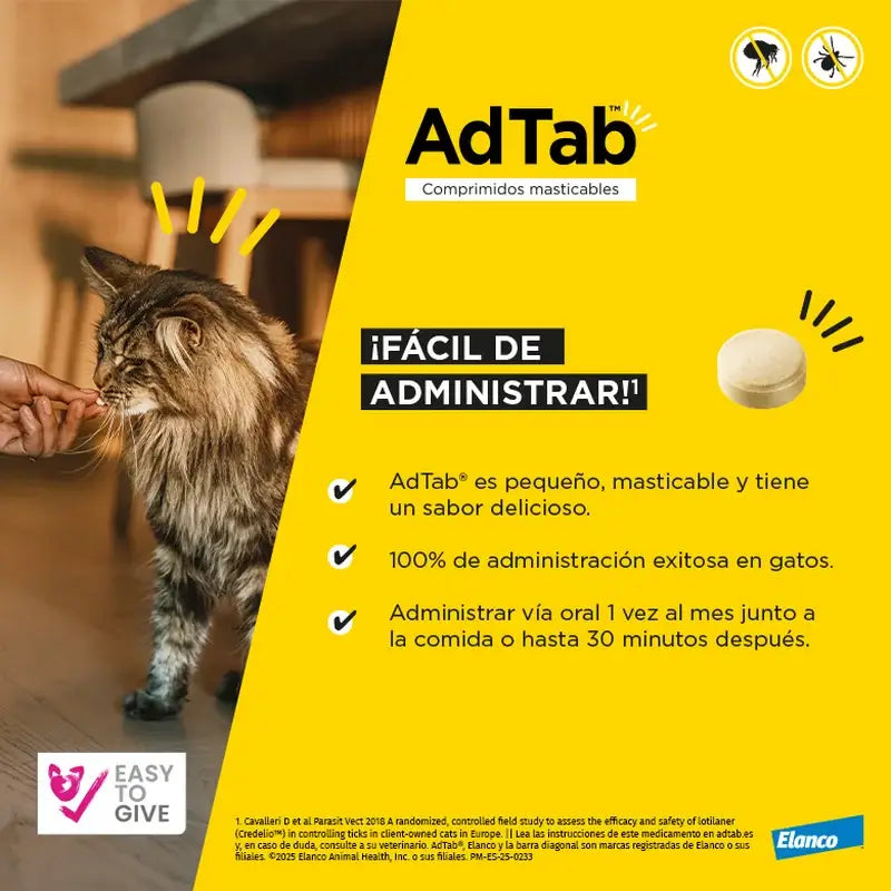 Adtab 48Mg Kautabletten Katzen 2-8Kg, 2 Tabletten