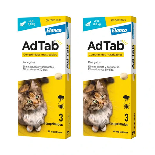 Adtab 48Mg Kautabletten Katzen 2-8Kg, 6 Tabletten