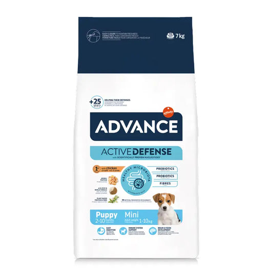 Advance Active Defense Mini Puppy Hundefutter, 7 kg