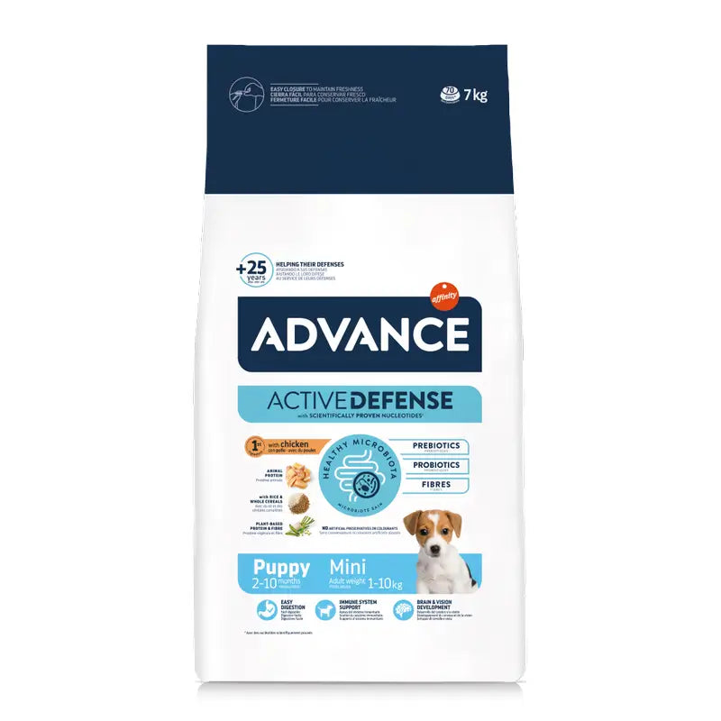 Advance Mini Puppy – Futter für Mini-Welpen mit Huhn, 7 kg