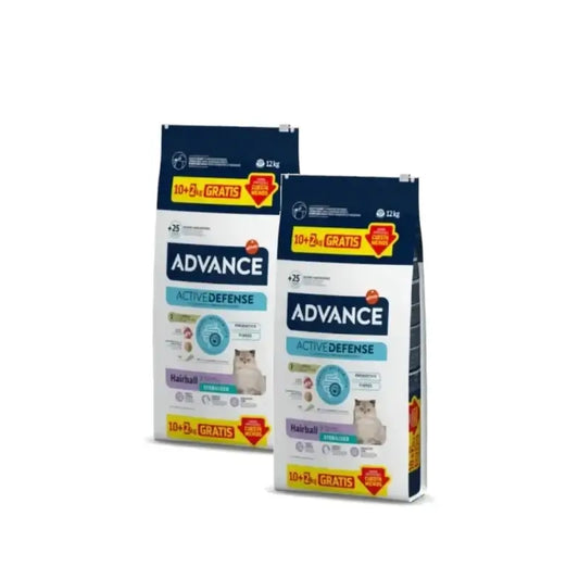 Advance Adult Katzenfutter für nicht kastrierte Katzen mit Huhn, 2er-Pack à 10+2 kg