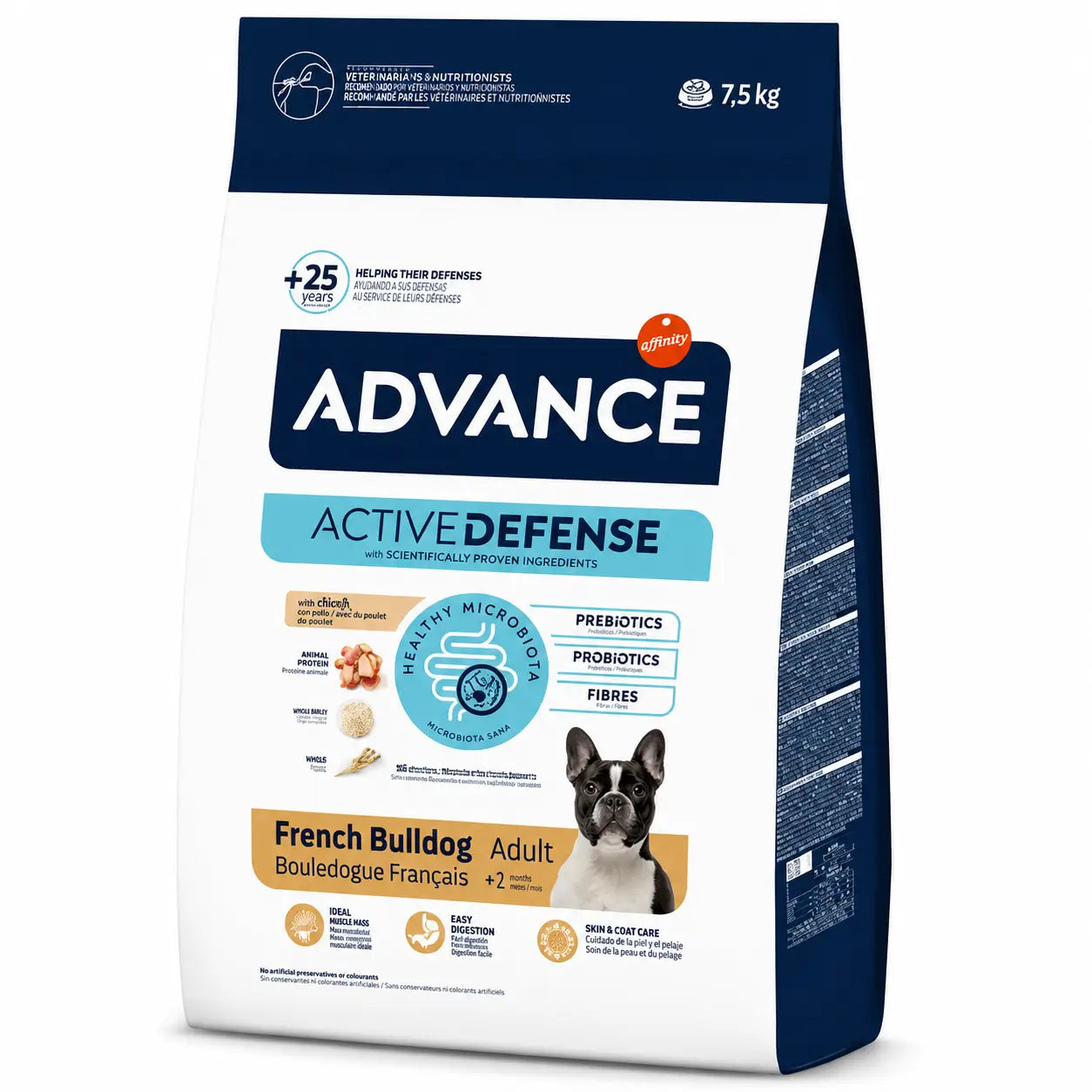 Advance Canine Adult Französische Bulldogge 7,5Kg, Hundefutter für Hunde