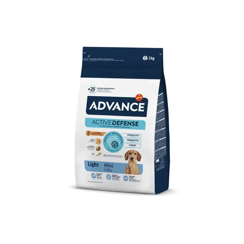 Advance Canine Adult Light Mini Huhn 3kg, Hundefutter für Hunde