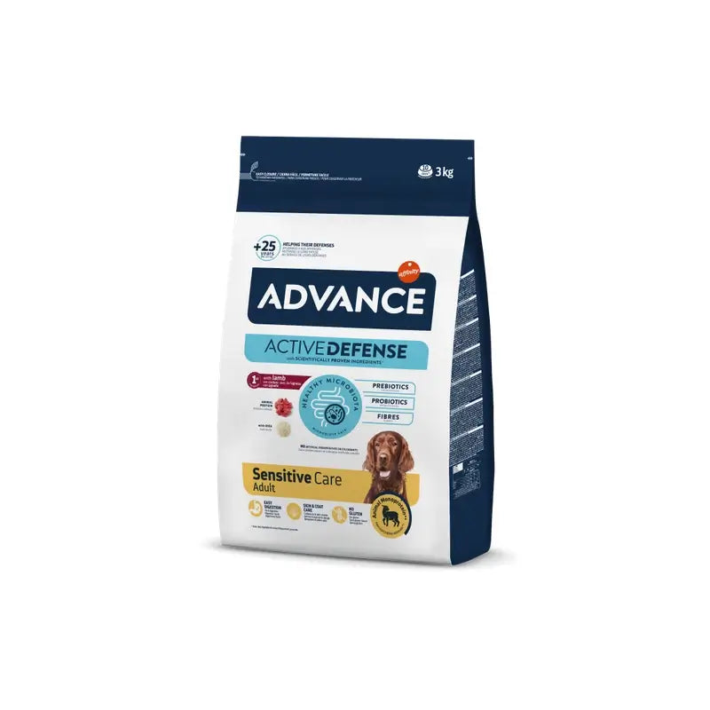 Advance Canine Adult Sensitive Lamm-Reis 3Kg, Hundefutter für Hunde
