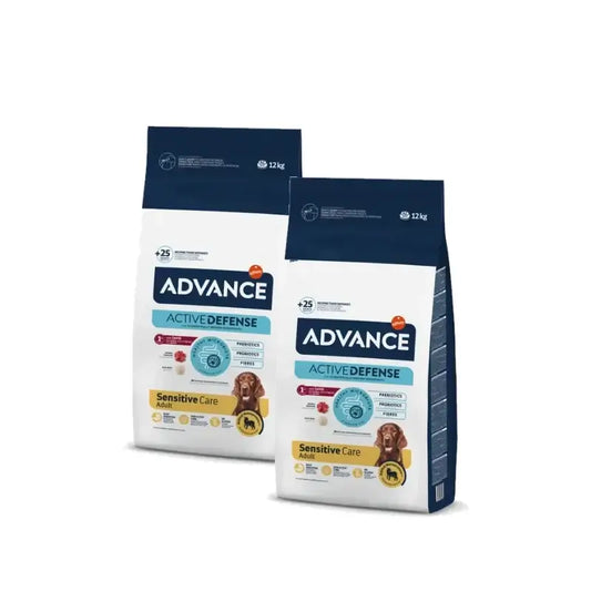 Advance Canine Adult Sensitive Lamm & Reis, 2er-Pack à 12 kg, Hundefutter