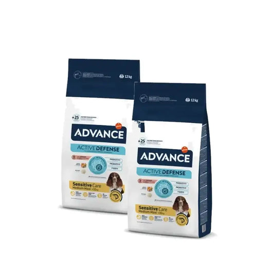 Advance Canine Adult Sensitive Lachs & Reis, 2er-Pack à 12 kg, Hundefutter