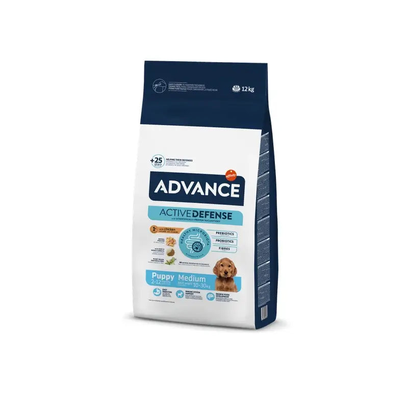 Advance Canine Puppy Medium Huhn-Reis 12Kg, Hundefutter für Hunde