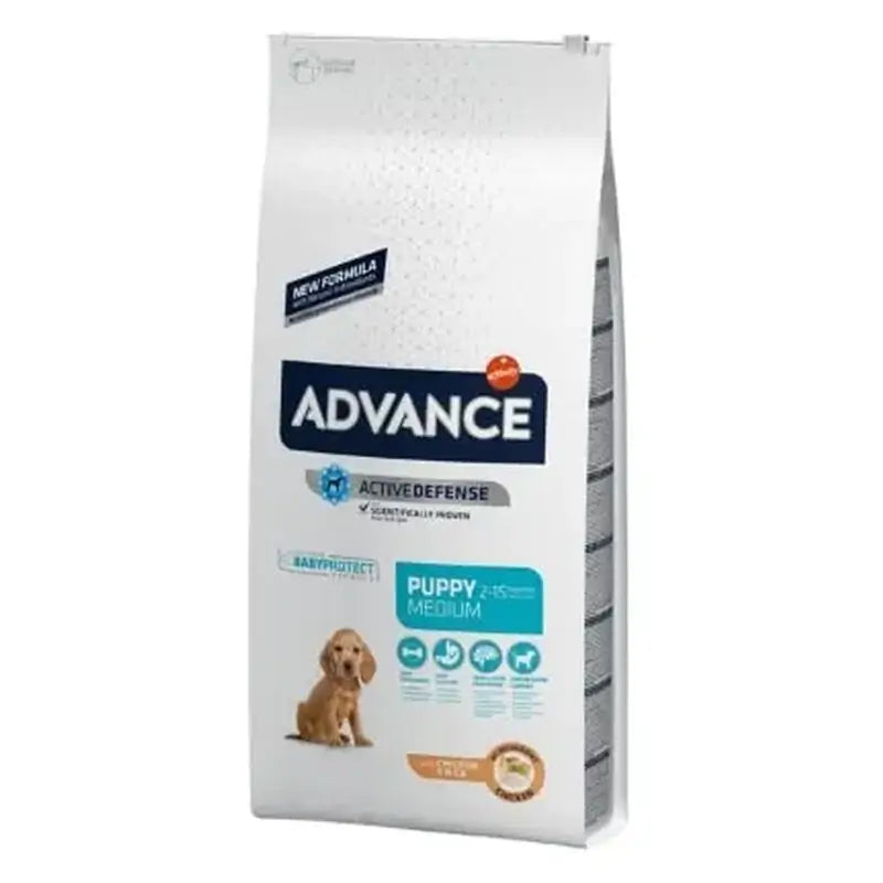 Advance Canine Puppy Medium Huhn-Reis 3Kg, Hundefutter für Hunde