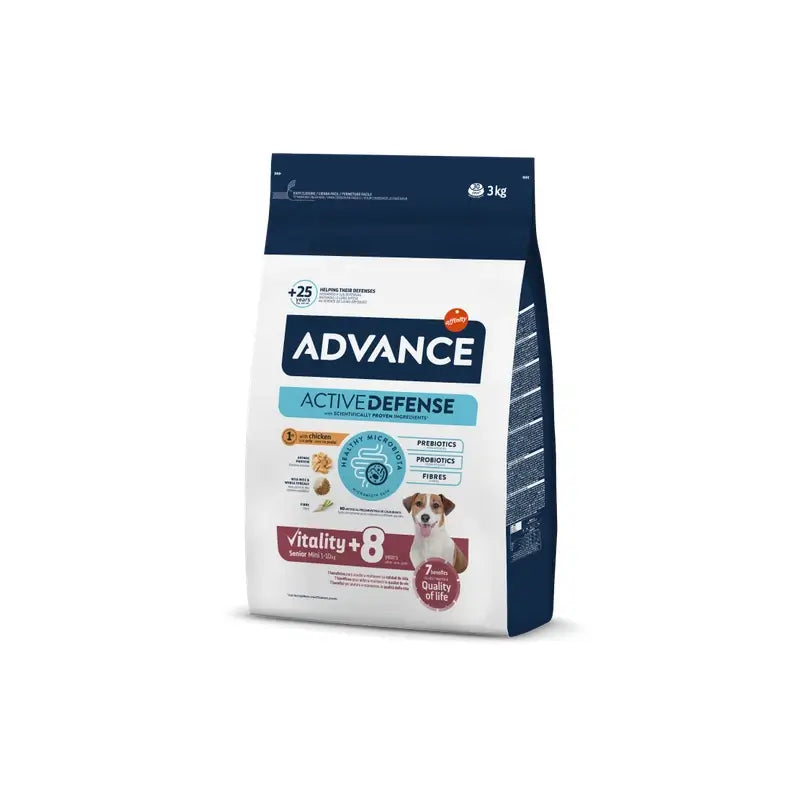 Advance Canine Senior Mini Huhn-Reis 3Kg, Hundefutter für Hunde