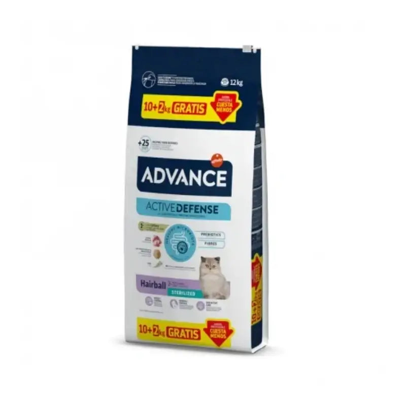 Advance Adult nicht sterilisiertes Katzenfutter mit Huhn, 10+2 kg