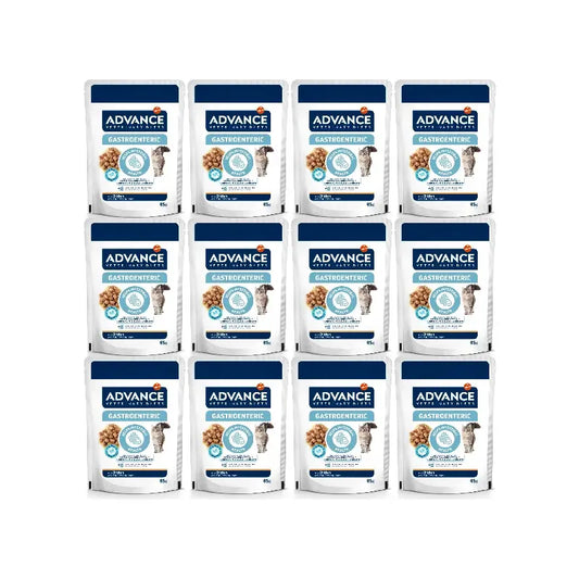 Advance Gastroenteric Nassfutter für Katzen, Einzelportionen, 12 x 85 g
