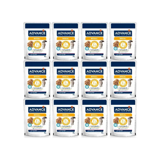 Advance Nieren-Nassfutter für Katzen, Einzelportionen, 12 x 85 g