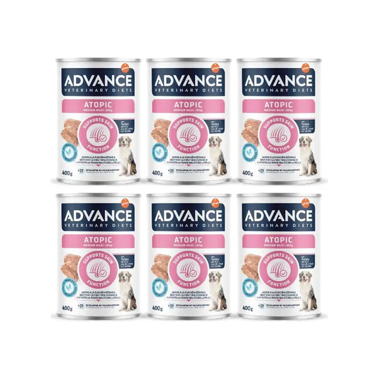 Advance Nassfutter „Support Skin“ für Hunde (Medium/Maxi), Einzelportionen, 6 x 400 g