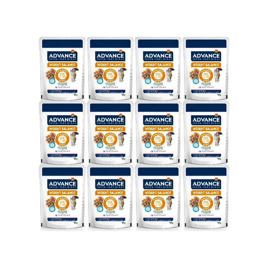 Advance Weight Balance Nassfutter für Katzen, Einzelportionen, 12 x 85 g