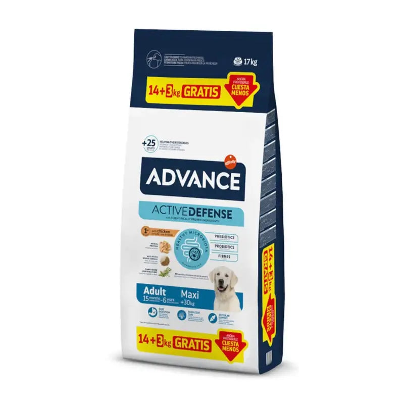 Advance Adult Maxi Huhn für große Hunde, 14+3 kg