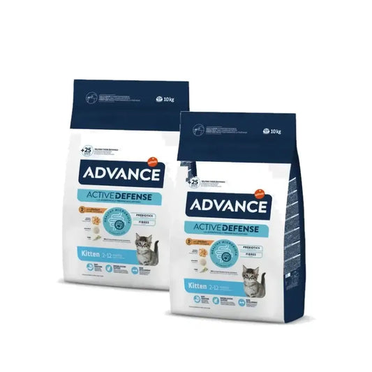 Advance Feline Kitten Huhn & Reis, 2er-Pack à 10 kg, Katzenfutter