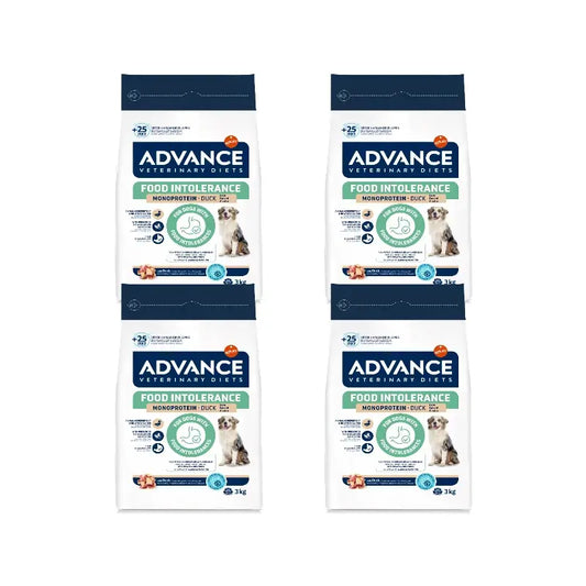 Advance Hundefutter mit Ente, Superpremium, 4 x 3 kg