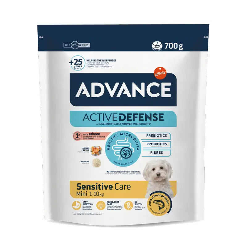 Advance Hundefutter, Mini, mit Lachs, Superpremium, 700 g