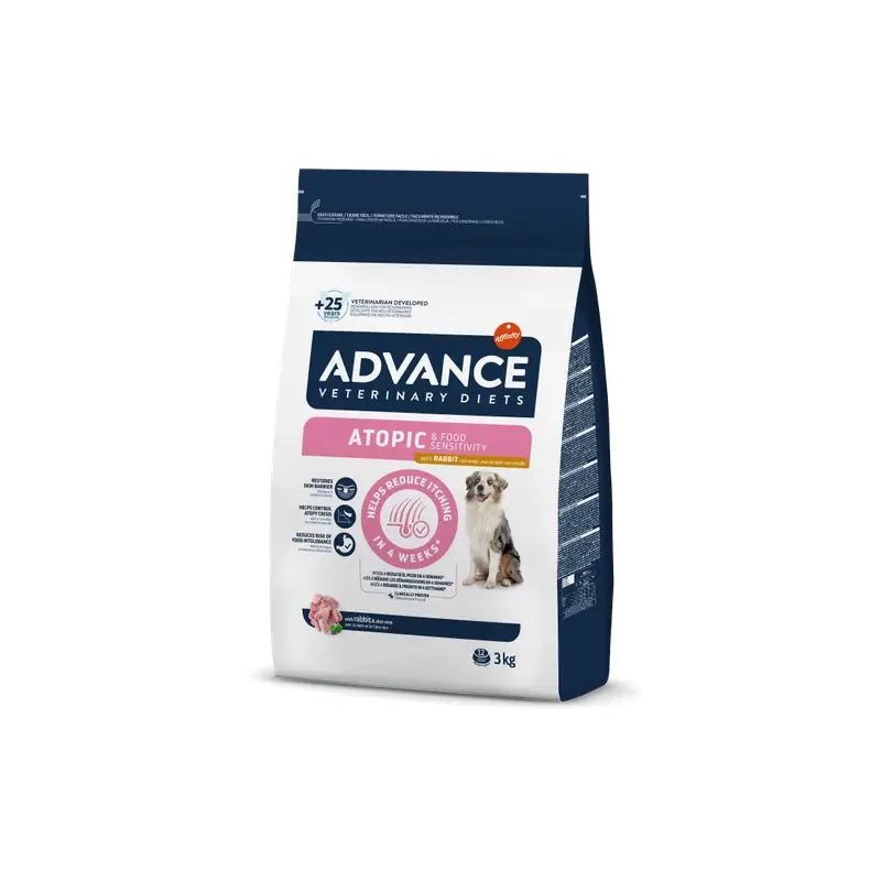Advance Vet Canine Adult Atopic Rabbit 3Kg, Hundefutter für Hunde