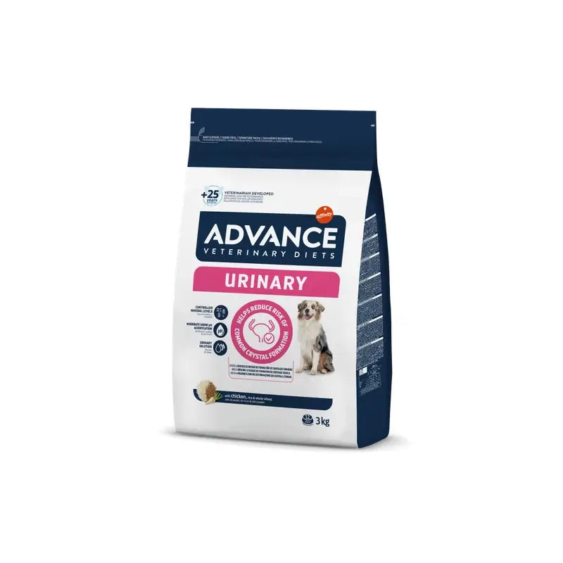 Advance Vet Canine Adult Urinary 3Kg, Hundefutter für Hunde