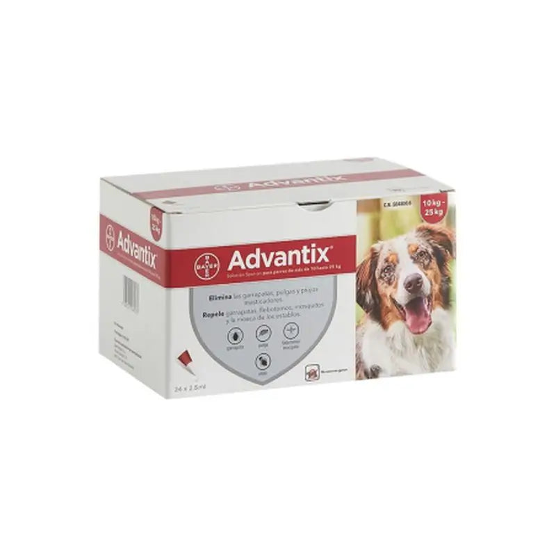 Advantix 24 Pipettes 2,5 ml 10-25Kg