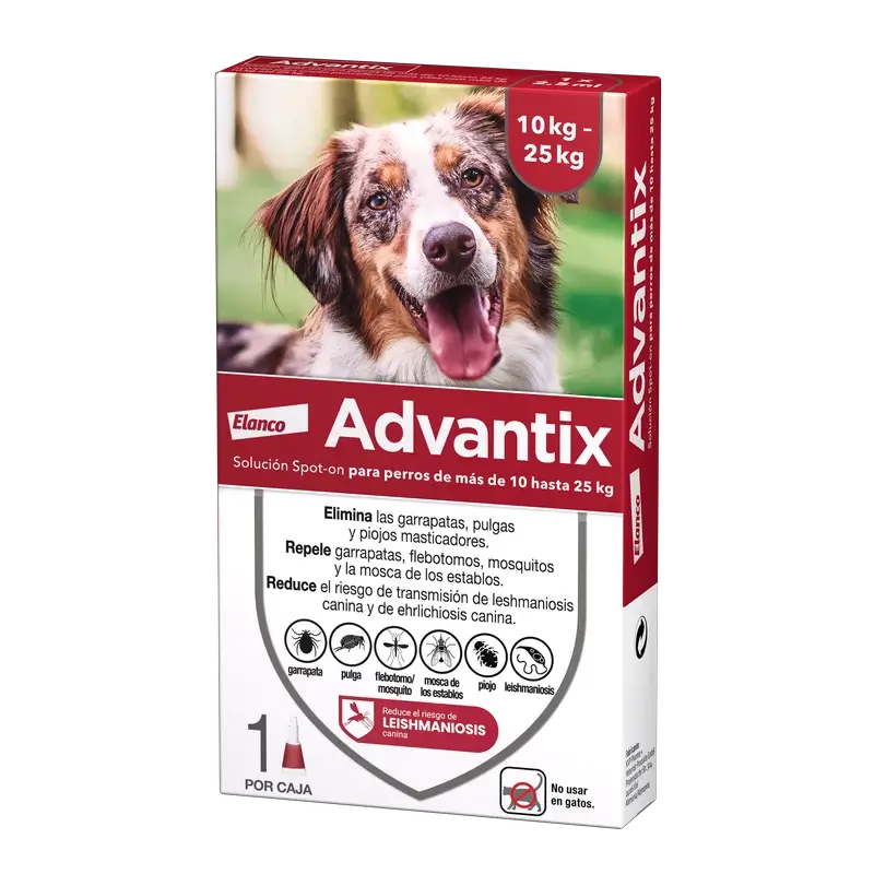 Advantix Mono-Pipette, 2,5 ml 10-25Kg