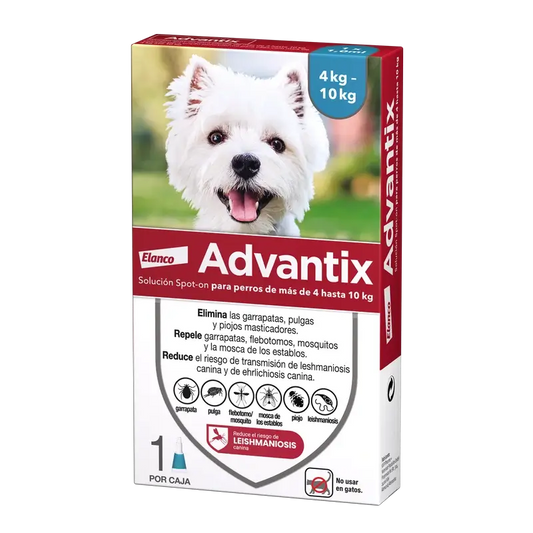 Advantix Hund Entwurmung Pipette 4-10Kg, 1Ml