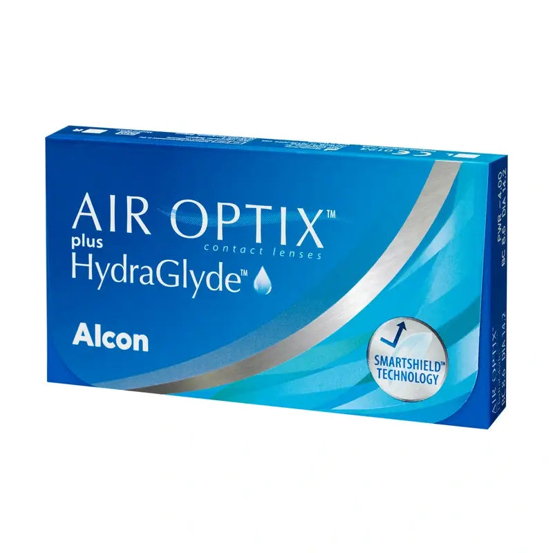 Air Optix Plus Hydraglade Monatliche sphärische Kontaktlinsen, 3 Stück