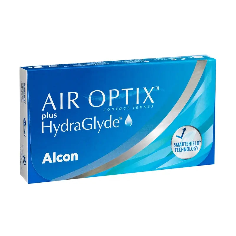 Air Optix Plus Hydraglade Monatliche sphärische Kontaktlinsen, 6 Stück