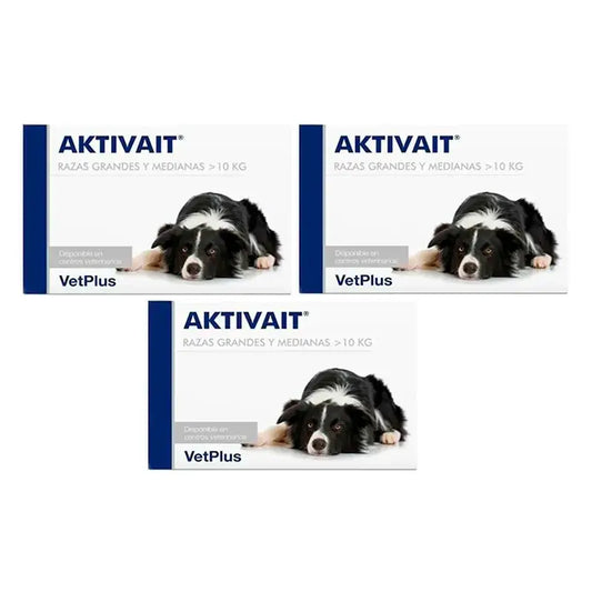 Aktivait Große Rassenhunde Blister, Packung 3 x 60 Tabletten