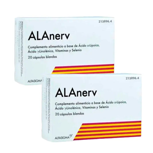 Alanerv Nahrungsergänzungsmittel Pack , 2 X 20 Weichkapseln