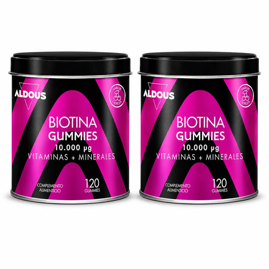 Aldous Bio Biotin, 120 Gummis, Packung 2