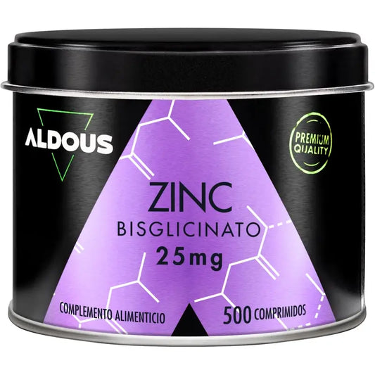 Aldous Bio Zink Bisglycinat 25 Mg, 500 Tabletten